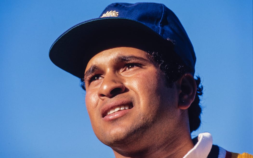 Sachin Tendulkar during India's tour to New Zealand, in March 1994.