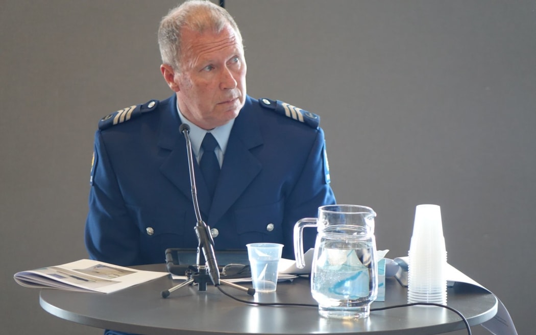 Sergeant Trevor Thomson appeared at the coroner's inquest in Dunedin.