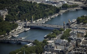 The Alexander III bridge, centre, in Paris, on 11 July, 2023.