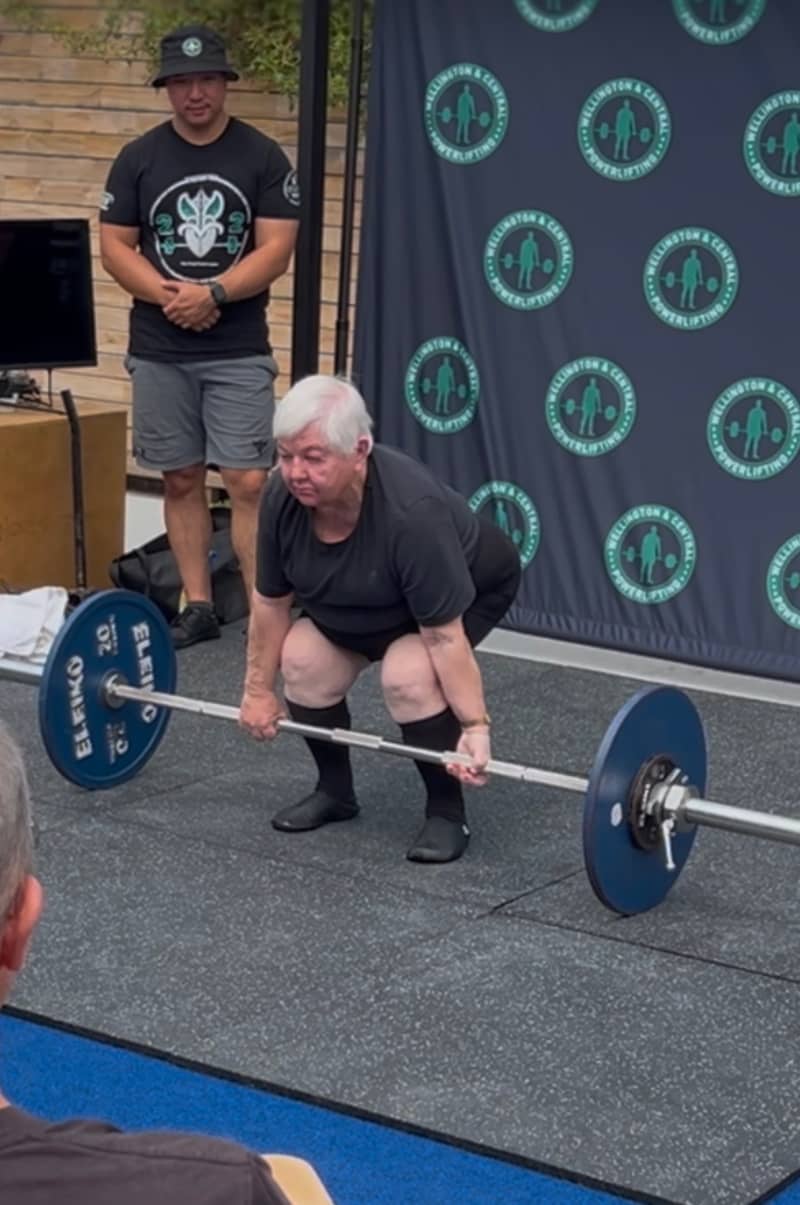 Avila Allsop on her way to powerlifting glory.
