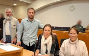 The Reid family, Jason (left), Dhruva, Bianca and Bhadra, spent two weeks defending 25 charges related to unconsented dwellings and buildings on their rural Katikati property.