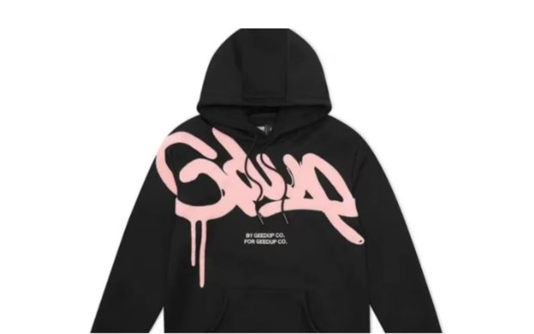 Geedup hoodies like the one pictured range in price, but typically cost hundreds of dollars.