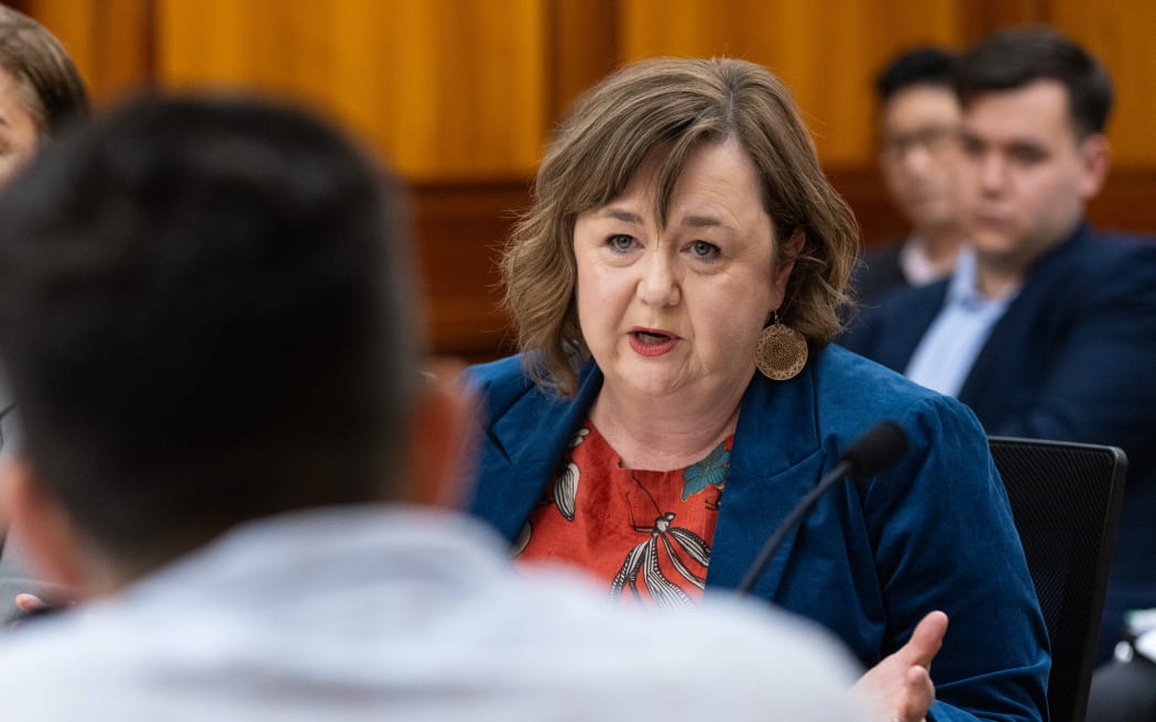 Labour MP Megan Woods appears before Select Committees during the 2023 Estimates Hearings.