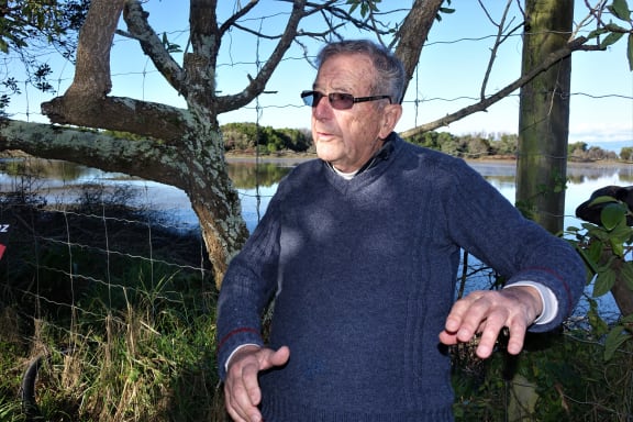 Robert Anderson, who lives on the edge of the Motueka Estuary, had to leave his two-storey home during Fehi.