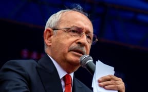 05/07/2023 Ankara, Turkey. Kemal Kilicdaroglu gives a speech at his presidential campaign. Turkey's general election is going to be held on May 14 2023. Turkey. (Photo by Efekan Akyuz / Middle East Images / Middle East Images via AFP)