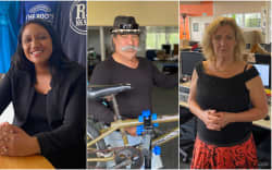 Community workers in Ōtara, from left, Shardae Komene, Sully Paea and Judy Speight.