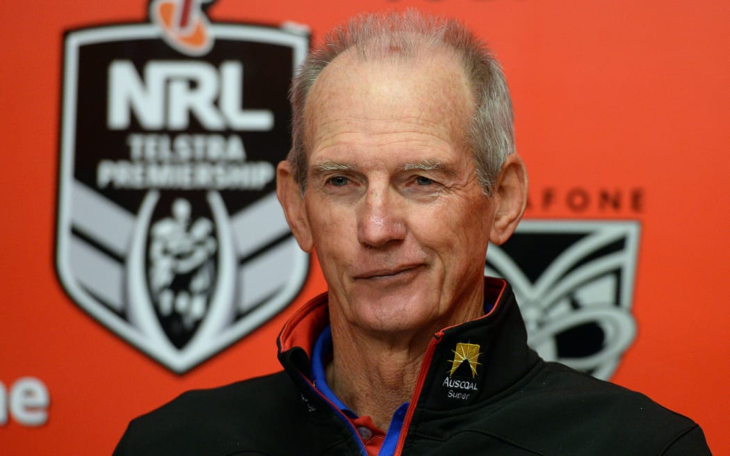 The Broncos coach Wayne Bennett.