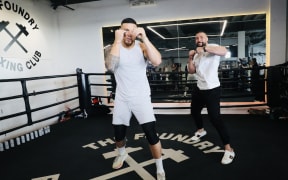 Sonny Bill Williams and Joseph Parker promote Williams' upcoming fight against Paul Gallen.
