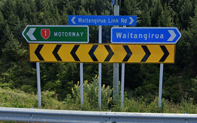 The Waitangirua Link Road between the Transmission Gully highway and Waitangirua.