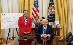 CNMI Delegate Kimberly King-Hinds met with US President Donald Trump in the Oval Office Office on 26 March 2025.