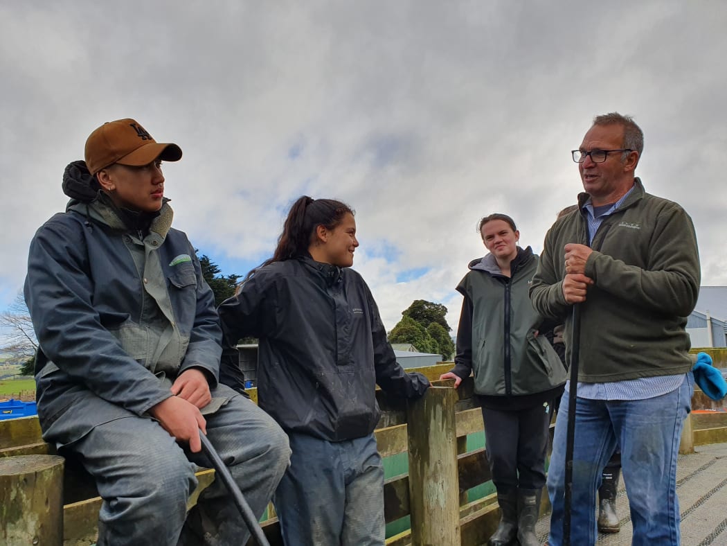 Tutor Joe Steventon goes over how to handle the stock safely before they bring the bulls in to be weighed
