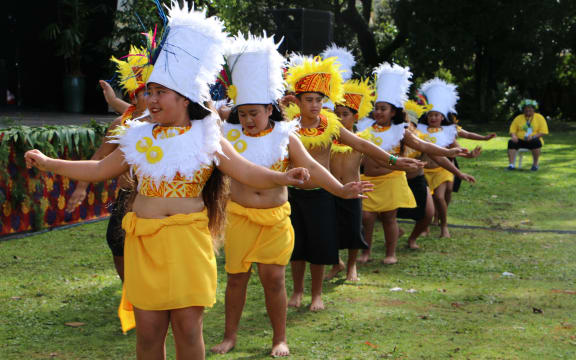 Cook Island dancers at Pasifika Festival 2018