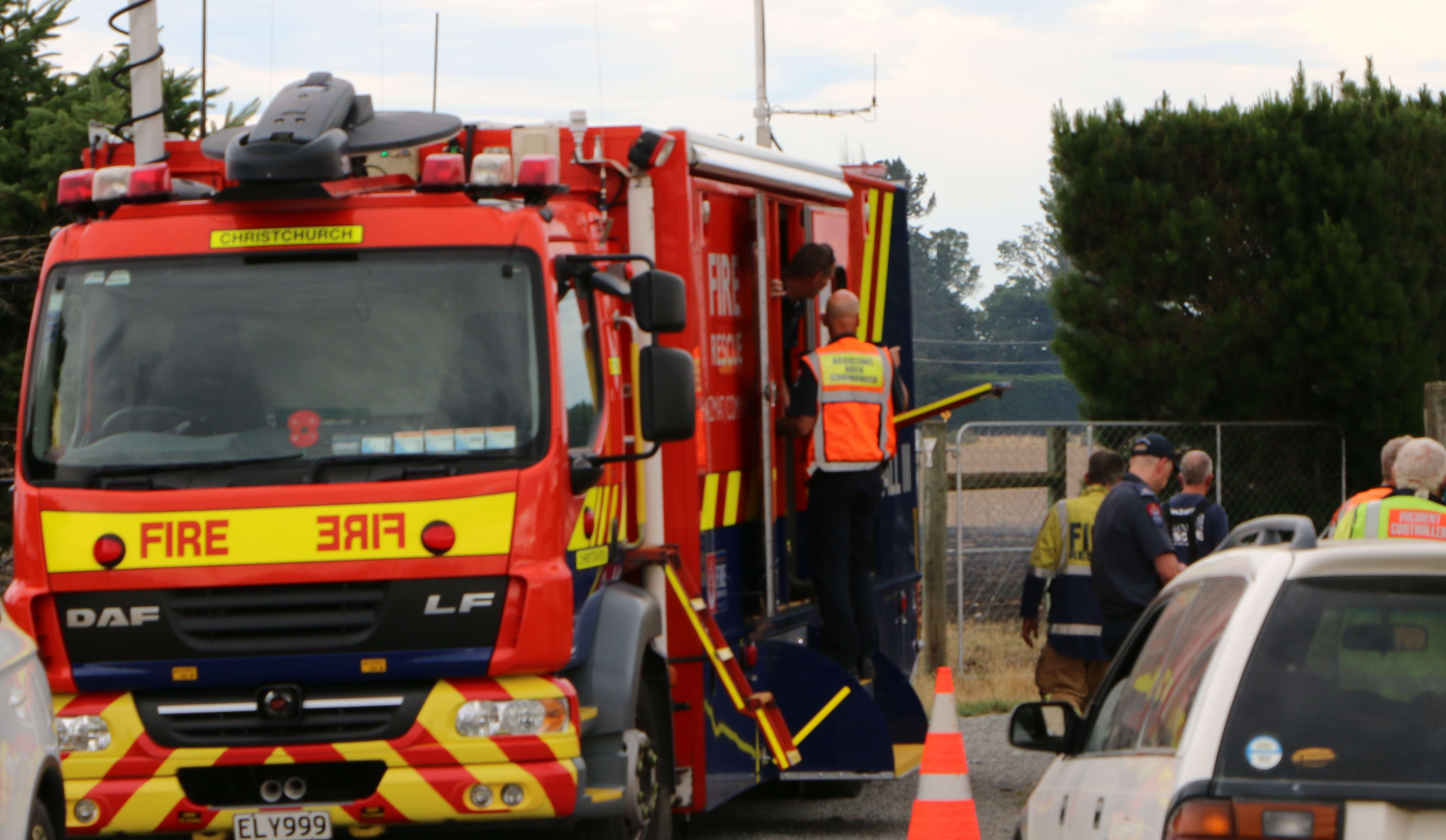 Fire and Emergency at the scene.