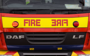 Front of a fire service truck