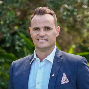 Ray White salesperson Jared Hards.