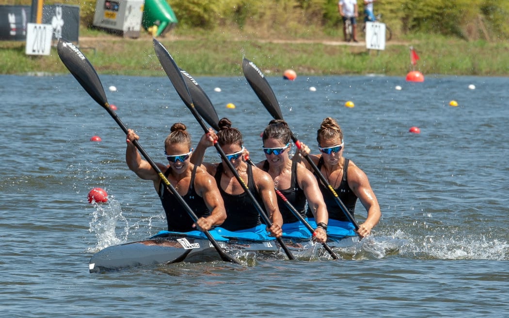 Womens K4 500m 2018 World Champs 
Lisa Carrington, Aimee Fisher, Kayla Imrie and Caitlin Ryan.