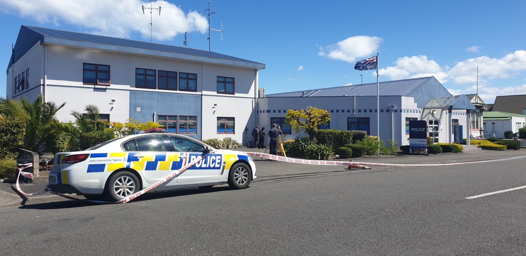 The Wairoa Police Station was also targeted on Sunday night.