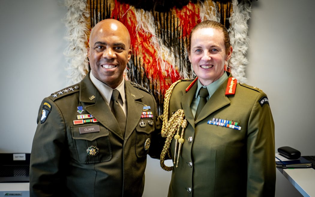 General Ronald P. Clark, Commanding General of United States Army Pacific and Major General Rose King, Chief of the New Zealand Army.