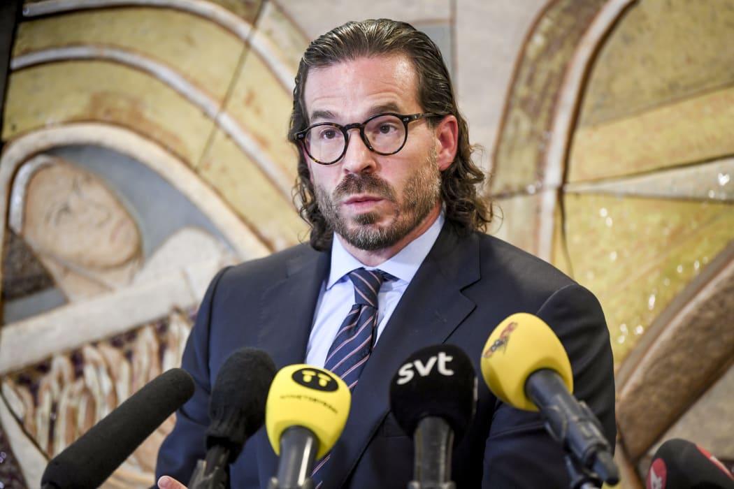 Slobodan Jovicic, Swedish lawyer of US rapper ASAP Rocky, gives a statement to comment on ASAP Rocky's verdict.
