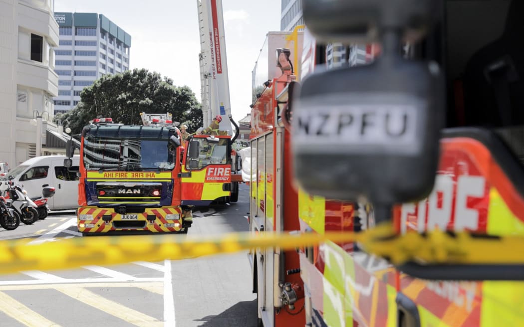 Fire at central Wellington building