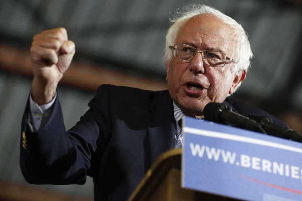 Democratic presidential candidate Senator Bernie Sanders