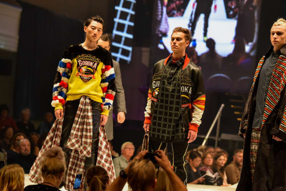 Menswear featured strongly at iD Fashion Week. This is by Matan Glik from Israel.