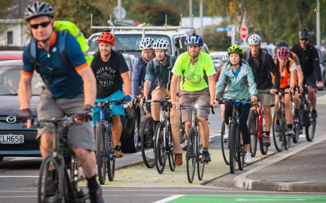 The number of people cycling in Christchurch is at an all-time high.
