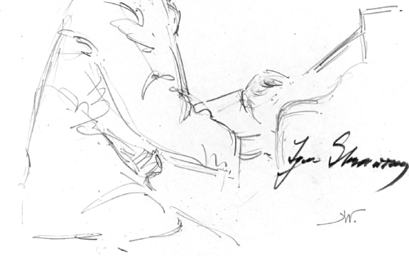 Igor Stravinsky by Hilda Wiener
