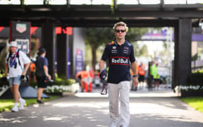 Liam Lawson during his preparations for the Formula 1 Australian Grand Prix in Melbourne.