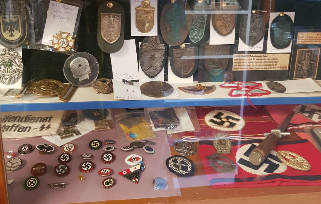 Nazi memorabilia for sale.