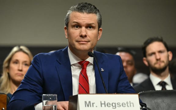 Pete Hegseth, US President-elect Donald Trump's nominee for Defense Secretary, testifies during his confirmation hearing before the Senate Armed Services Committee on Capitol Hill on 14 January, 2025 in Washington, DC.