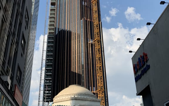 The Brooklyn Tower under construction.