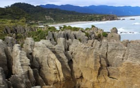Popular tourist spot, Punakaiki on the West Coast.