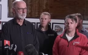 Screengrab from media conference - Wayne Brown, Chris Hipkins, Michael Wood