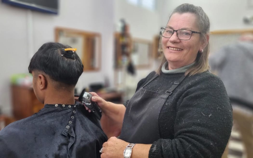 Co-owner of Brougham Hairdressers, Wendy Ashton, says people as young as 13 and 14 are bringing knives to Puke Ariki.