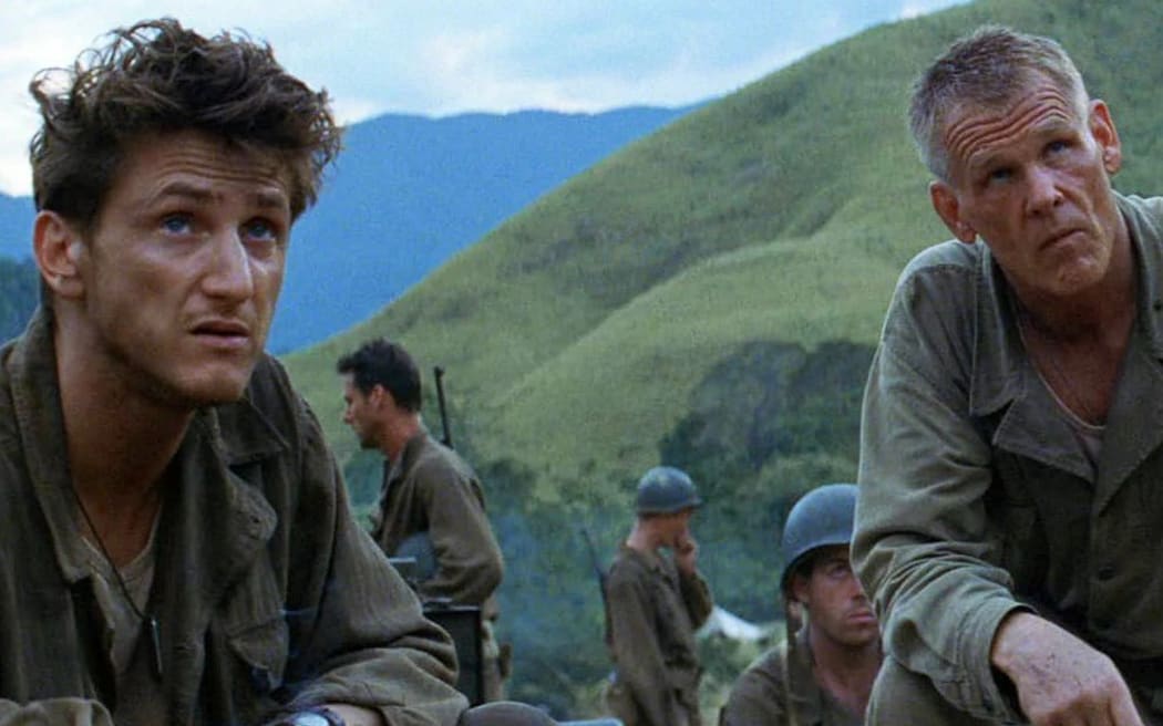 Sean Penn and Nick Nolte in the 1998 film The Thin Red Line