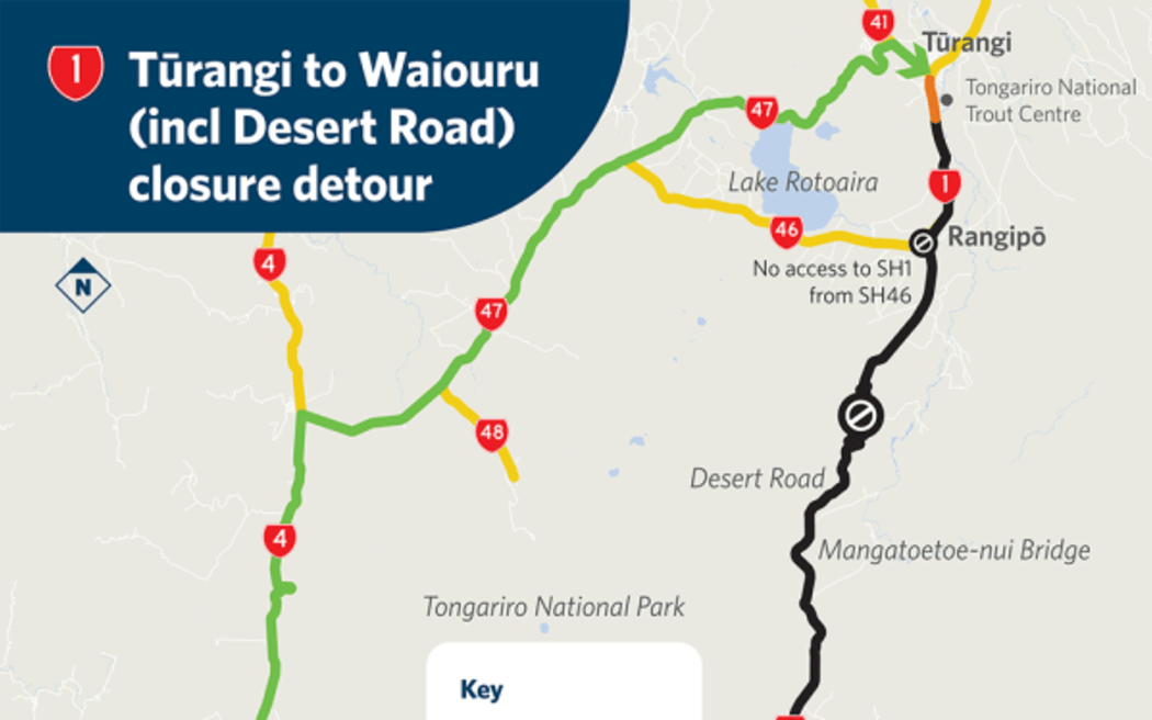 Desert road closure