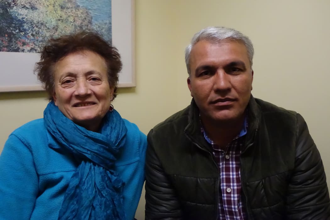 Afife Harris (L) and Mustafa (R)