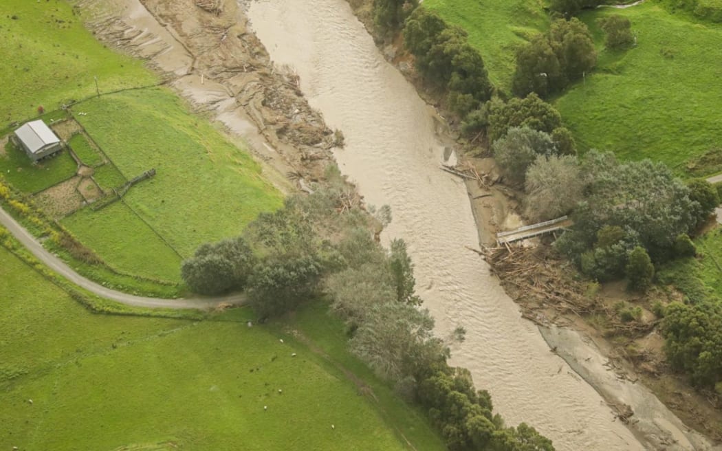 Damage to bridges in the East Coast region after Cyclone Gabrielle