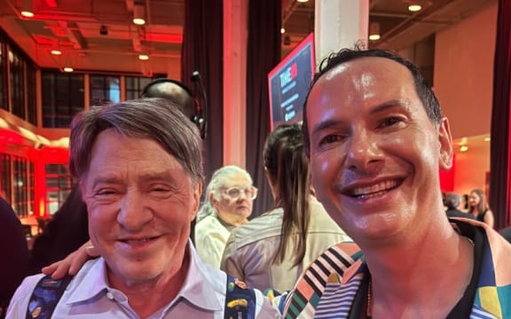 Author Ray Kurzweil, principal researcher and AI visionary at Google, with Peter-Lucas Jones.