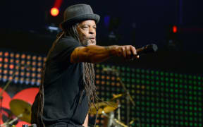 Musician Astro of UB40 performs on stage during the iHeart80s Party 2017 at SAP Center on January 28, 2017 in San Jose, California.