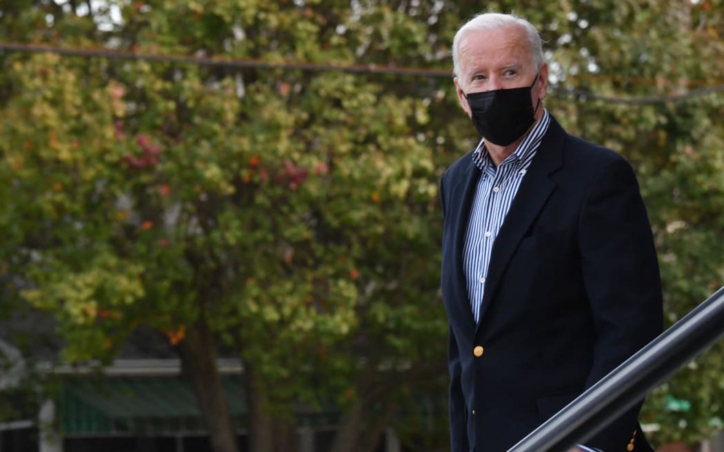 US President Joe Biden departs the St Edmond Catholic Church Rehoboth Beach, Delaware last week.