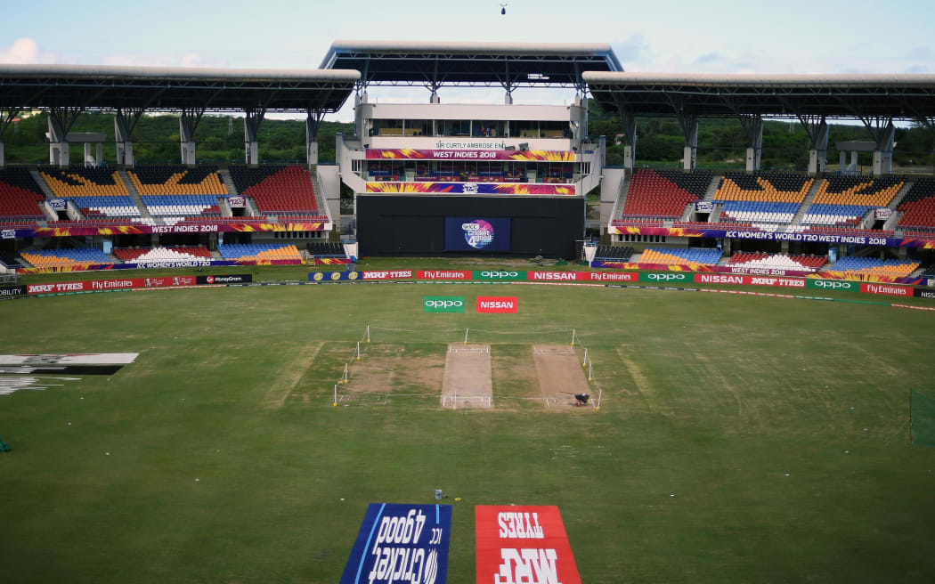 General view Sir Vivian Richards Cricket Ground in Antigua, Antigua and Barbuda.