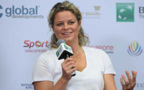 Kim Clijsters (BEL), OCT 22, WTA Legends - 2018 BNP Paribas WTA Finals (Photo by Haruhiko Otsuka/AFLO)