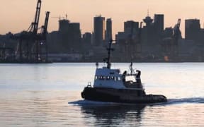 A screenshot from Marco Rubio's "morning in America" ad, showing the Canadian city of Vancouver.