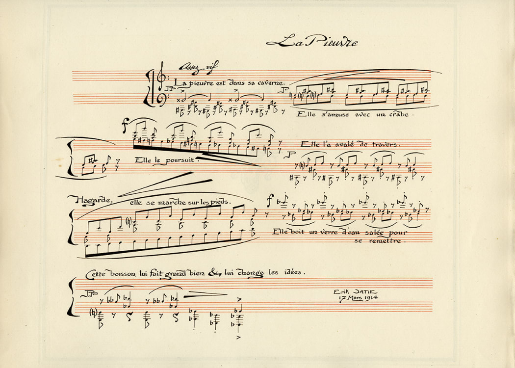 Score for La Pieuvre by Satie