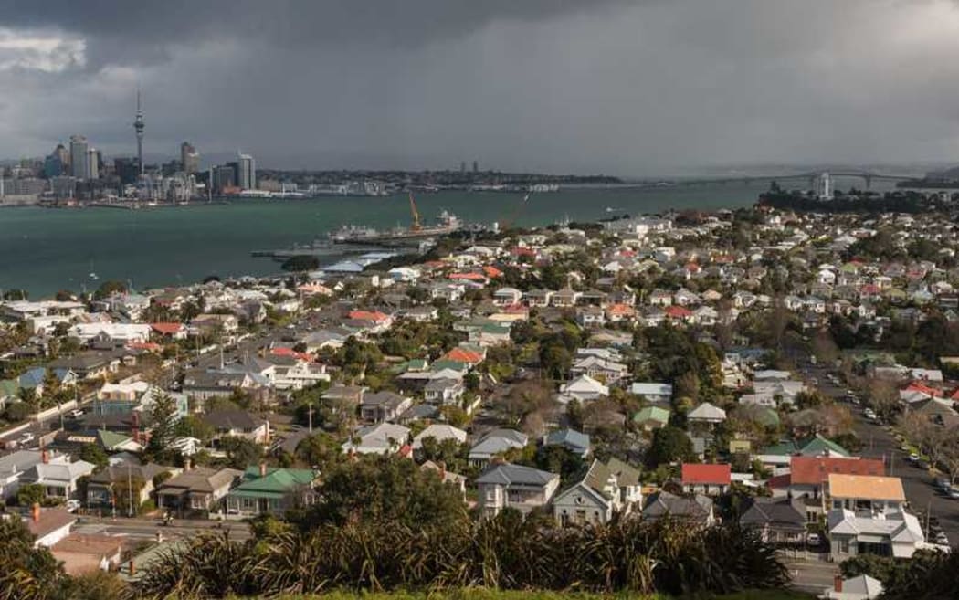The view from Devonport towards Auckland city.