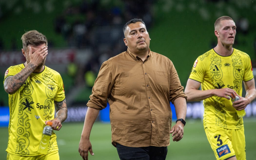Giancarlo Italiano Manager of Wellington Phoenix  during the A-League game against Melbourne Victory in November 2023.