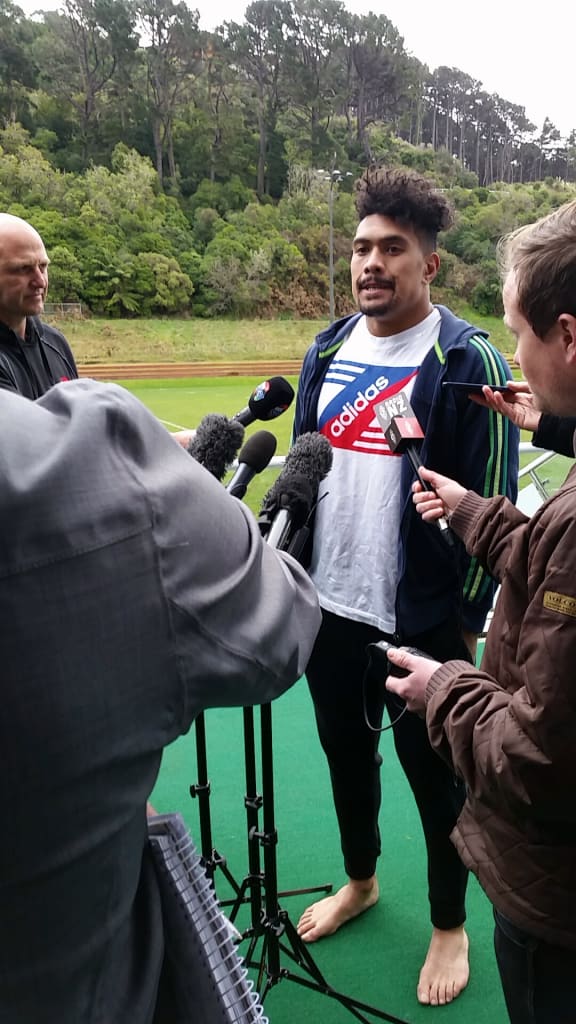 The Hurricanes' Ardie Savea at training leading up to Super Rugby final 2016.