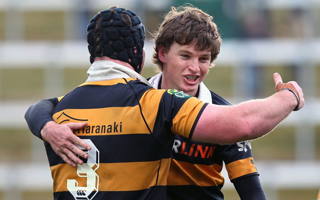 Beauden Barrett playing for Taranaki in 2010.